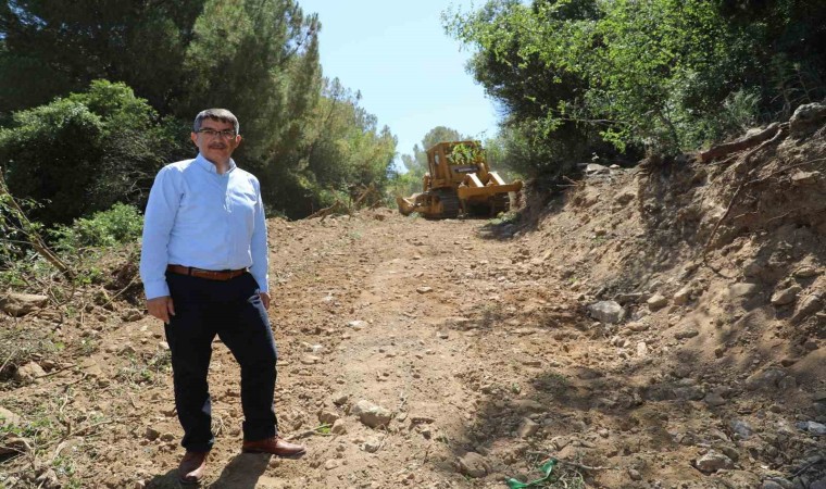 Şehzadelere kazandırılacak yeni piknik alanında hummalı çalışma