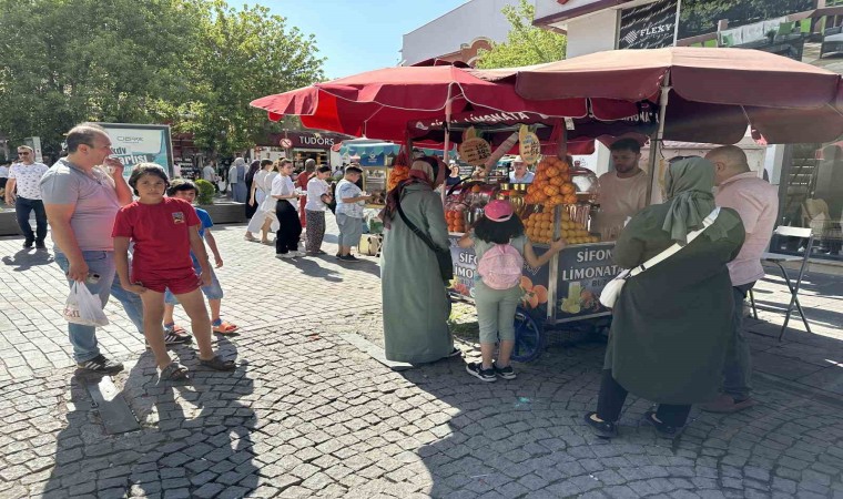 Sıcak havayı gören ‘sifon limonataya koşuyor