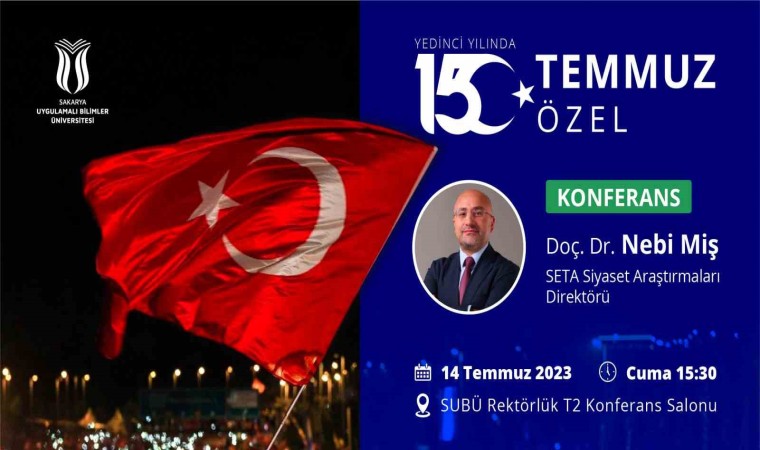 SUBÜde 15 Temmuz Özel konferansı düzenlenecek