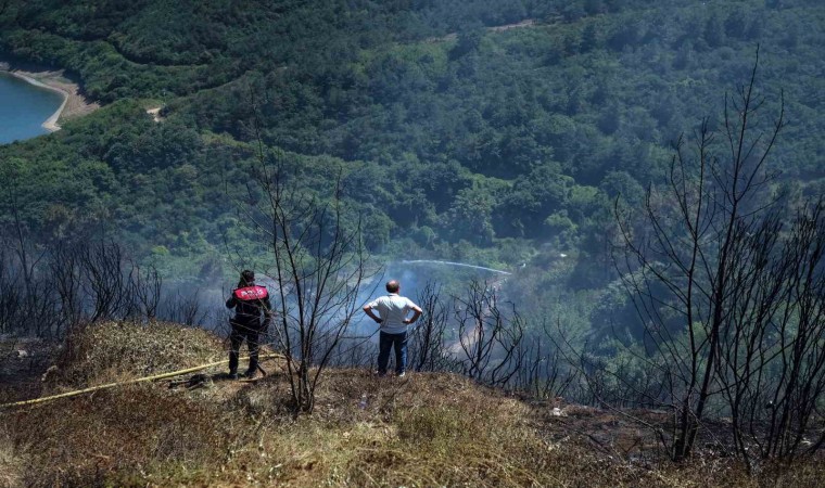 Sultangazide ormanlık alanda çıkan yangın kontrol altına alındı