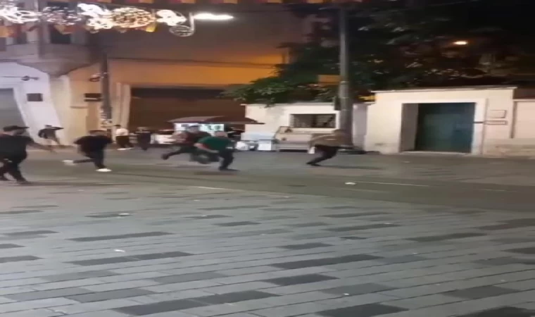 Taksim’de torpil paniği: o anlar kamerada