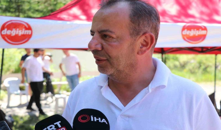 Tanju Özcan CHPde değişim için başlattığı yürüyüşte Ankara il sınırına ulaştı