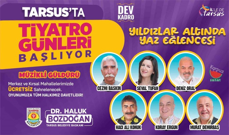 Tarsusta tiyatro günleri başlıyor