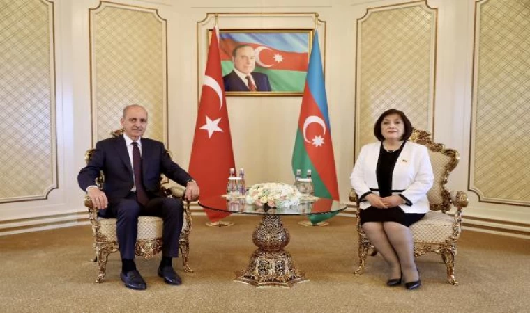 TBMM Başkanı Kurtulmuş, Azerbaycan Milli Meclisi Başkanı Gafarova ile görüştü