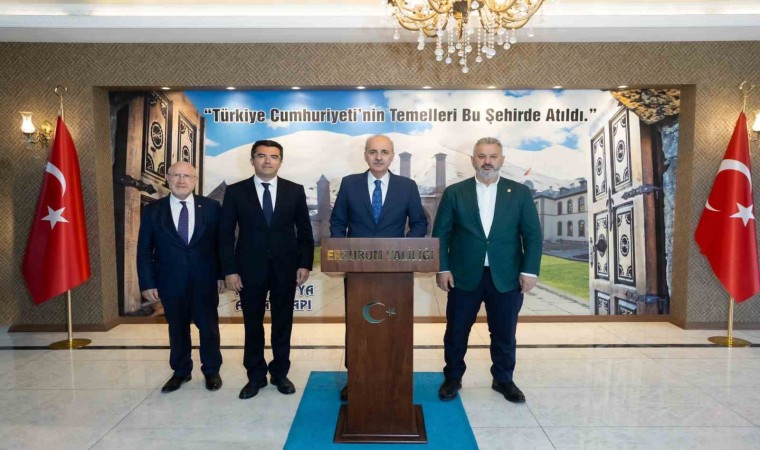 TBMM Başkanı Kurtulmuş Erzurum Valiliğini ziyaret etti