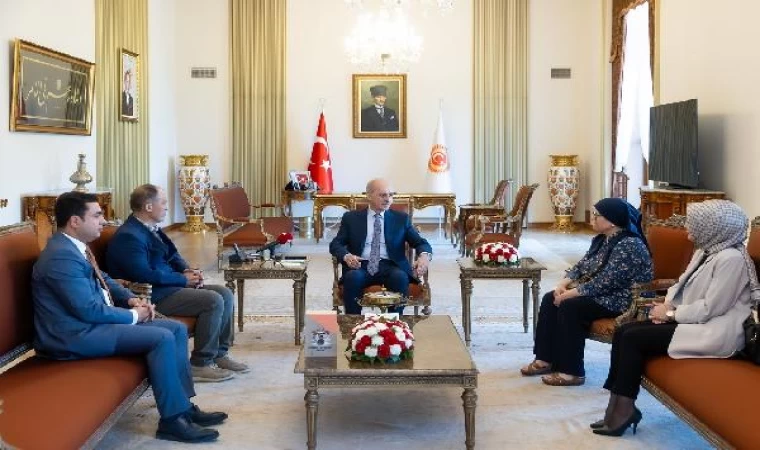 TBMM Başkanı Kurtulmuş, Şehit Öğretmen Aybüke Yalçın’ın ailesini kabul etti