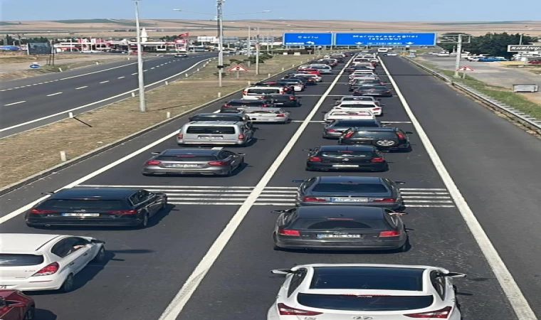 Tekirdağ’dan İstanbul yönüne araç yoğunluğu / Ek fotoğraflar