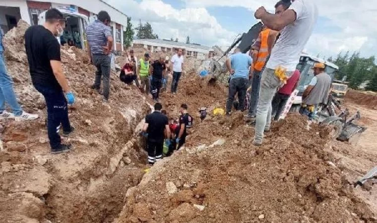 Tokat’ta okul inşaatında göçük: 1 işçi yaralı