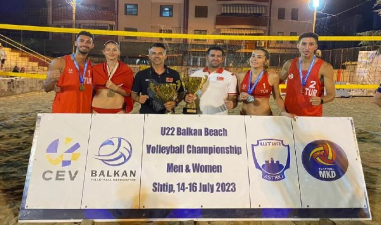 Türkiye, U22 Plaj Voleybolu Balkan Şampiyonası’nda namağlup şampiyon