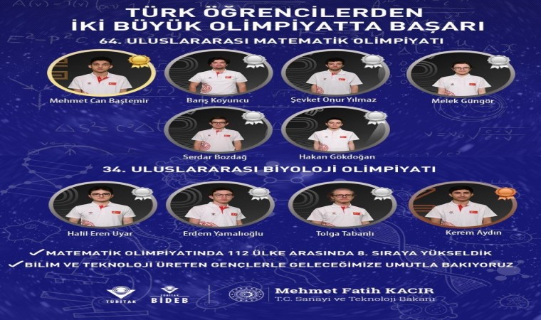 Türkiyeden iki büyük olimpiyatta tarihi başarı