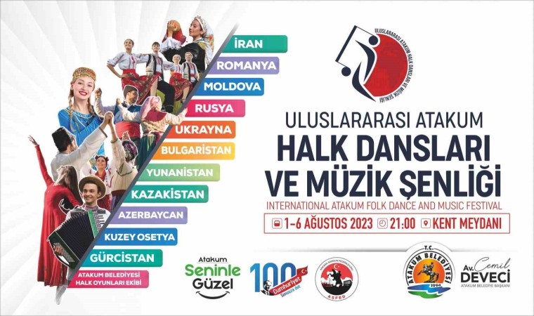 Uluslararası halk dansları toplulukları Atakumda buluşacak