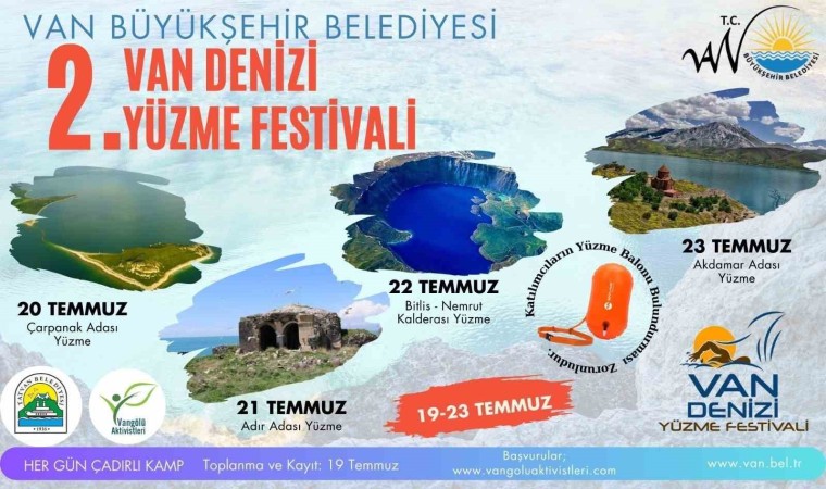 Van Büyükşehir Belediyesi 2. Van Denizi Yüzme Festivali düzenleyecek