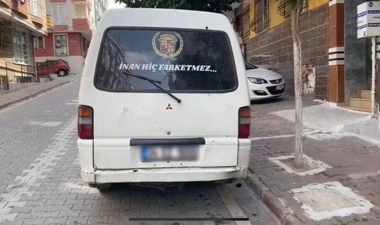 Yaya yolunda otomobiliyle seyreden sürücüye para cezası