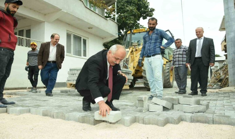 Yenişehire 500 bin metre parke taşı yapıldı