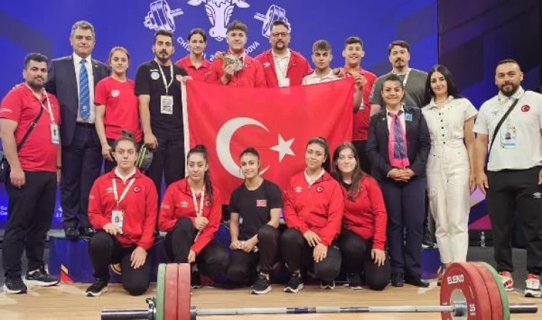 Yıldızlar Avrupa Halter Şampiyonası’nda milli sporcular, 47 madalya kazandı