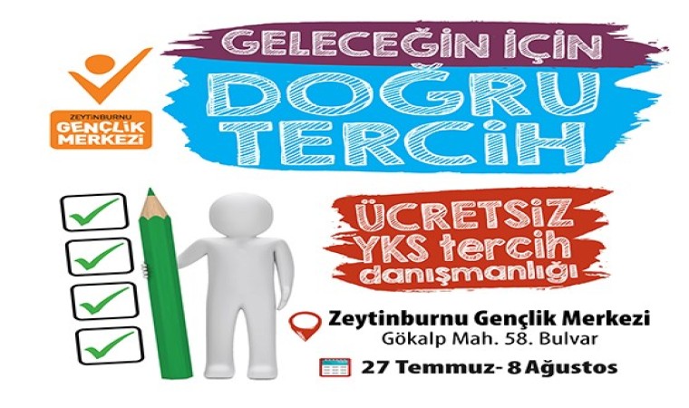 Zeytinburnu Gençlik Merkezinde YKS sınavına giren öğrencilere doğru tercih hizmeti veriliyor