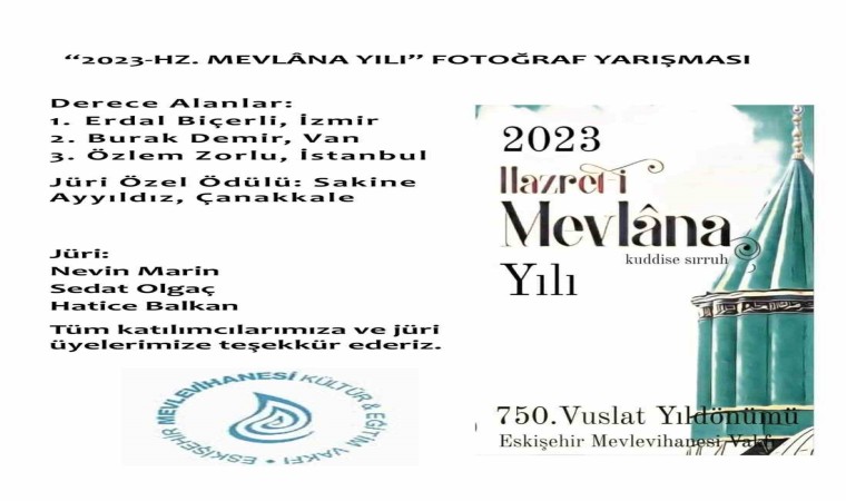 ‘2023 Hazreti Mevlâna Yılı fotoğraf yarışması sonuçlandı