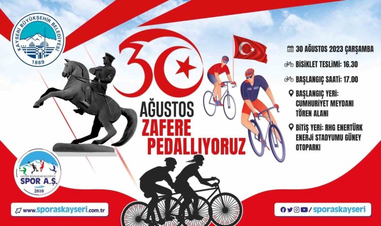 30 Ağustos için ‘Zafere Pedallıyoruz etkinliği düzenlenecek