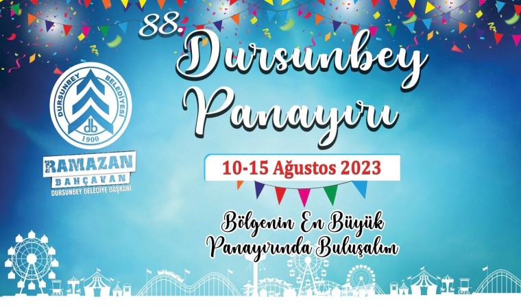 88. Dursunbey Panayırı 10 Ağustosta Başlayacak