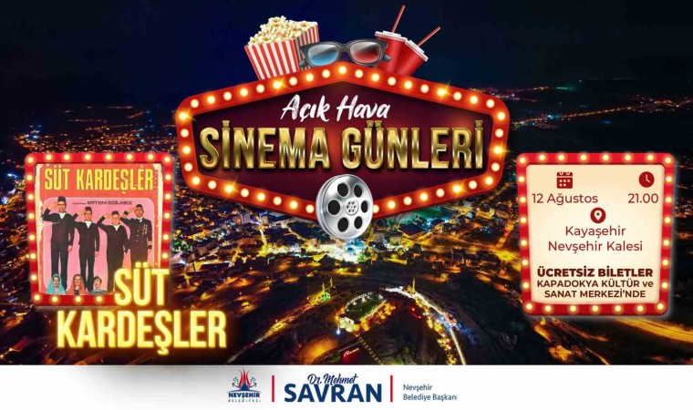 Açık Hava Sinema günleri Süt Kardeşler filmi ile devam ediyor