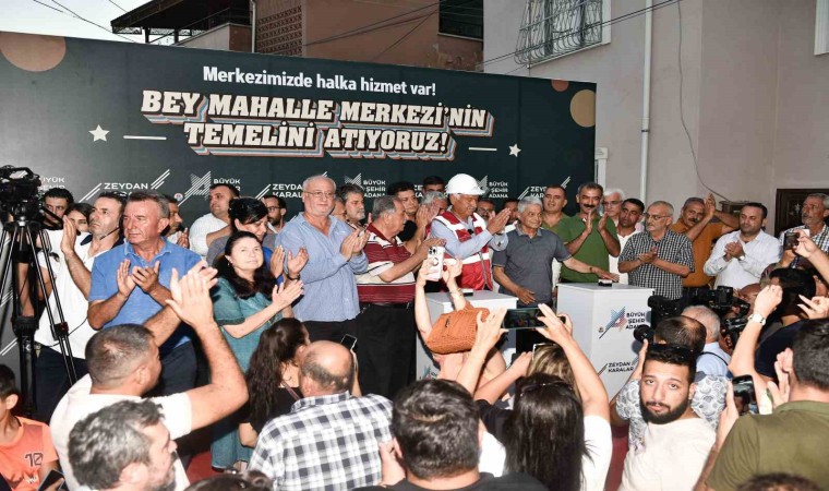 Adanada Bey Mahalle Merkezinin temeli atıldı