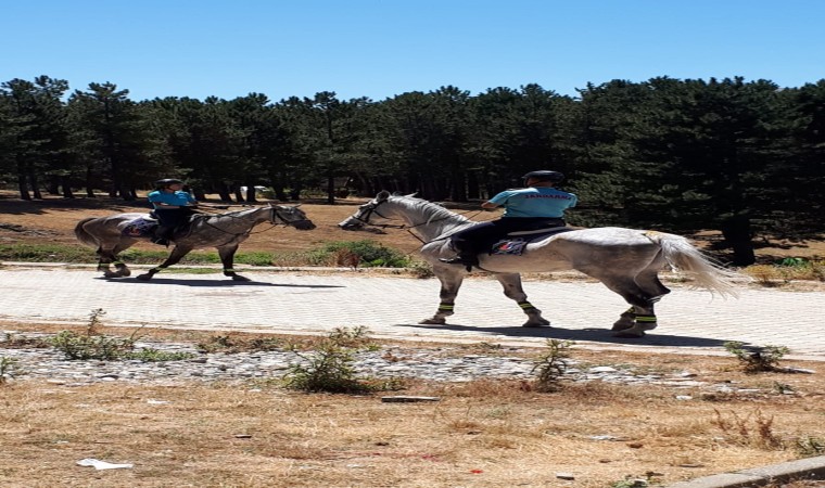 Akdağ Tabiat Parkında atlı jandarma timleri göreve başladı