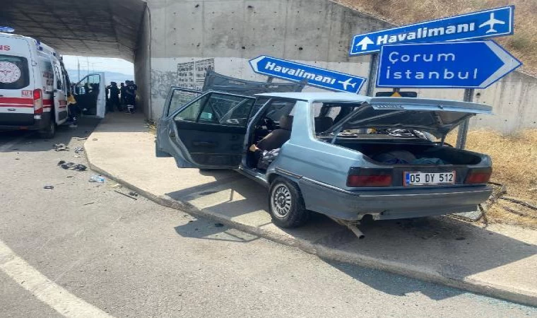 Amasya’da 3 araç kavşakta çarpıştı: 1 ölü, 3 yaralı