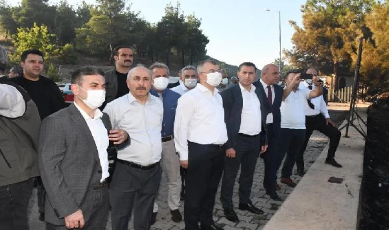 Amasya’da Harşena Kalesi yakınında orman yangını (2)