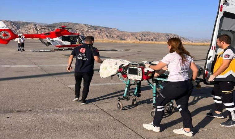 Ambulans helikopter, kanser hastası için havalandı