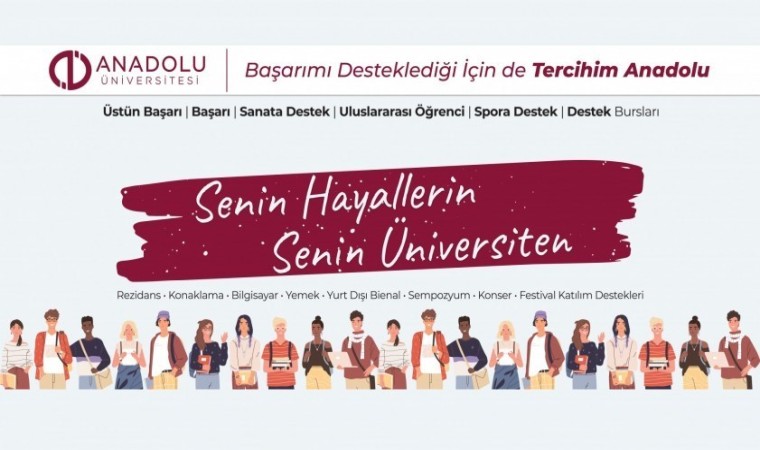 Anadolu Üniversitesi onlarca bursuyla başarının yanında