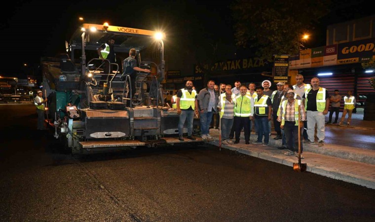 Ankara yolunda gece mesaisi sürüyor