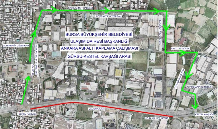 Ankara yolunda trafik düzenlemesi