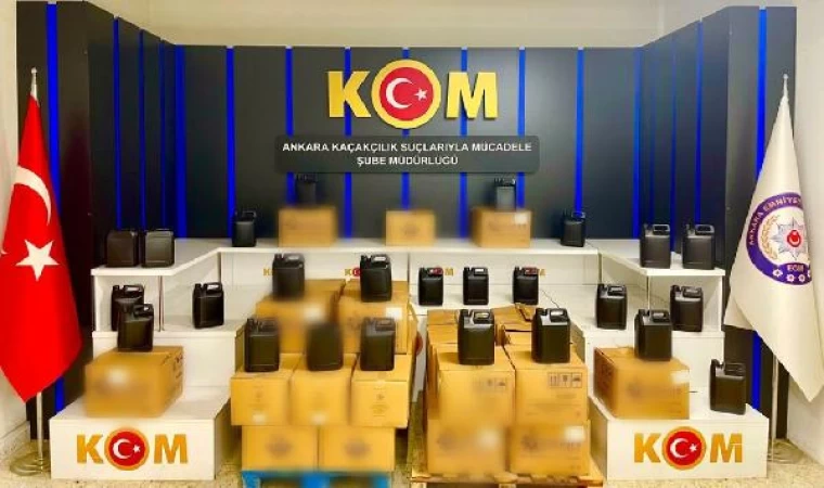 Ankara’da 1540 litre sahte etil alkol ele geçirildi; 4 gözaltı // ek fotoğraflar