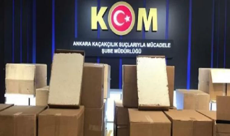 Ankara’da 51 bin 300 paket kaçak sigara ele geçirildi; 4 gözaltı