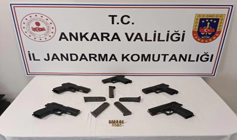 Ankara’da silah operasyonu; 5 adet tabanca ele geçirildi