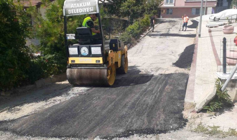 Atakumda yol bakım çalışması