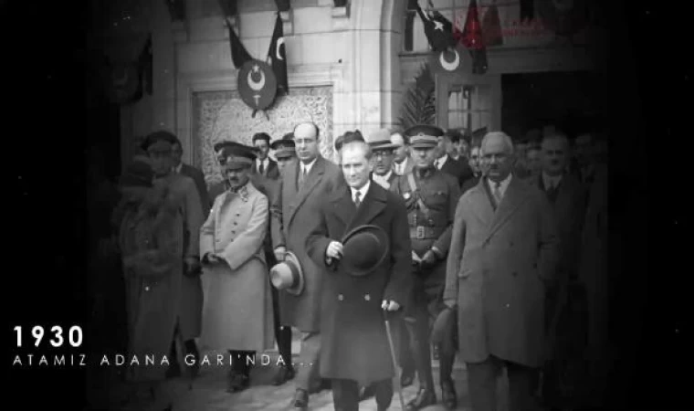 Atatürk’ün restore edilmiş arşivlik görüntüleri izleyicilere sunuldu