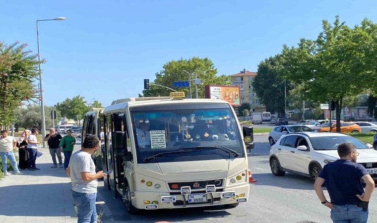 Bakırköyde kemer takmayınca ceza kesilen minibüsçüden Havalar çok sıcak savunması