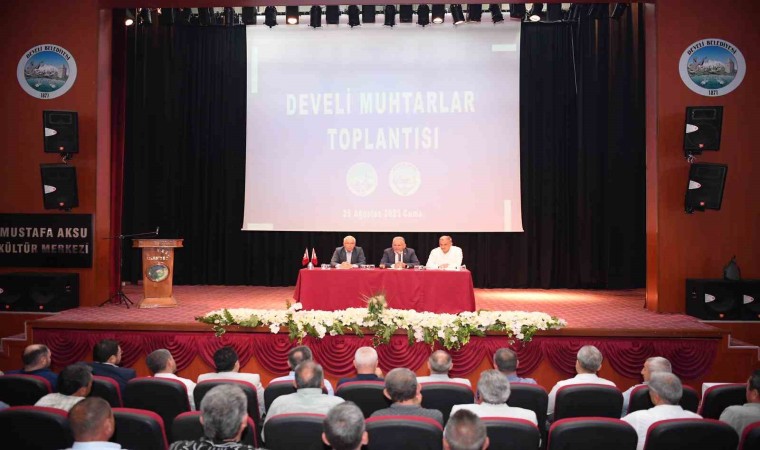 Başkan Büyükkılıçtan Develide muhtarlarla istişare toplantısı