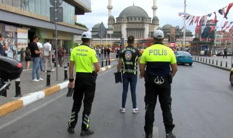 Beyoğlu’nda taksilere ’kısa mesafe ve taksimetre’ denetimi