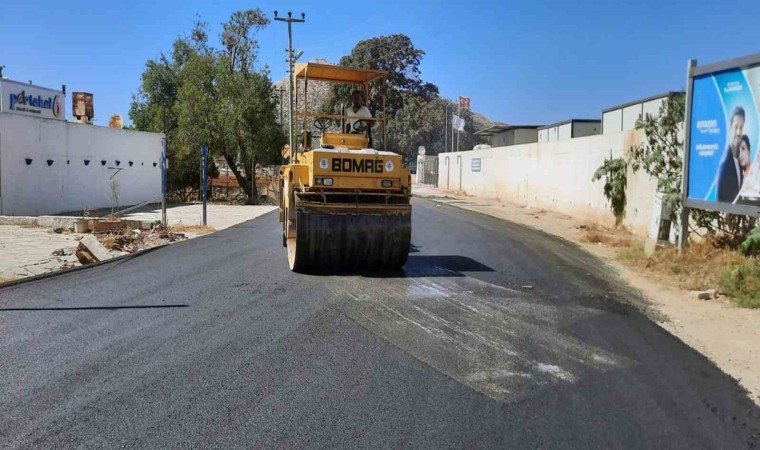 Bodrum Turgutreiste sıcak asfalt çalışması tamamlandı