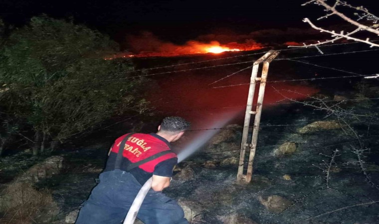 Bodrumda alevler geceyi aydınlattı