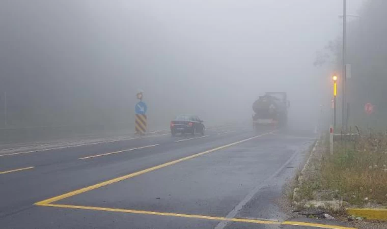 Bolu Dağı’nda sis etkili oldu