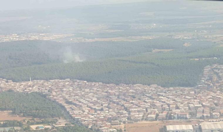 Bucada orman yangını kısmen kontrol altına alındı