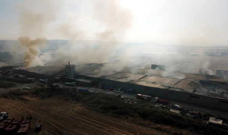 Bursa’da 10 fabrikanın yandığı yangın, kaynak yapılırken sıçrayan kıvılcımdan çıkmış