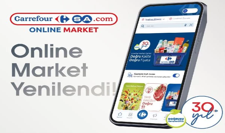 CarrefourSA, online market uygulamasını yeniledi  