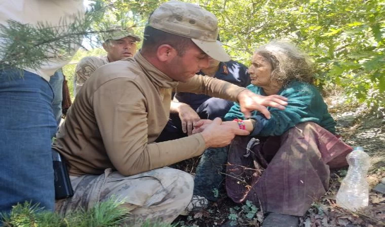 Çilek toplarken kaybolan kadını, jandarma buldu