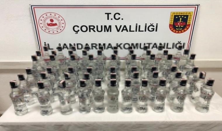 Çorumda kaçak alkol operasyonu