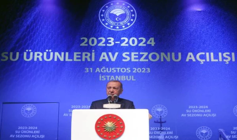 Cumhurbaşkanı Erdoğan 2023-2024 su ürünleri av sezonunun açılışına katıldı