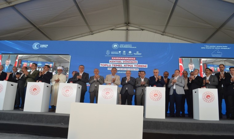 Cumhurbaşkanı Erdoğan startı verdi, Kahramanmaraşta ilk temeller atıldı